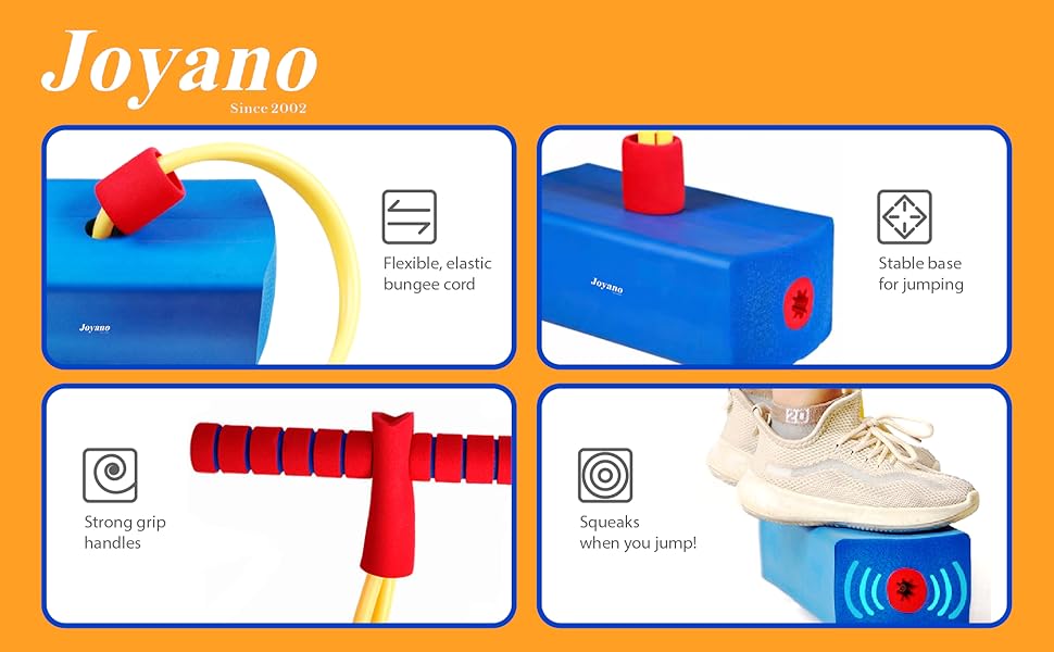 Joyano® Foam Pogo Stick for Kids/Adults Indoor/Outdoor Squeaky Sound