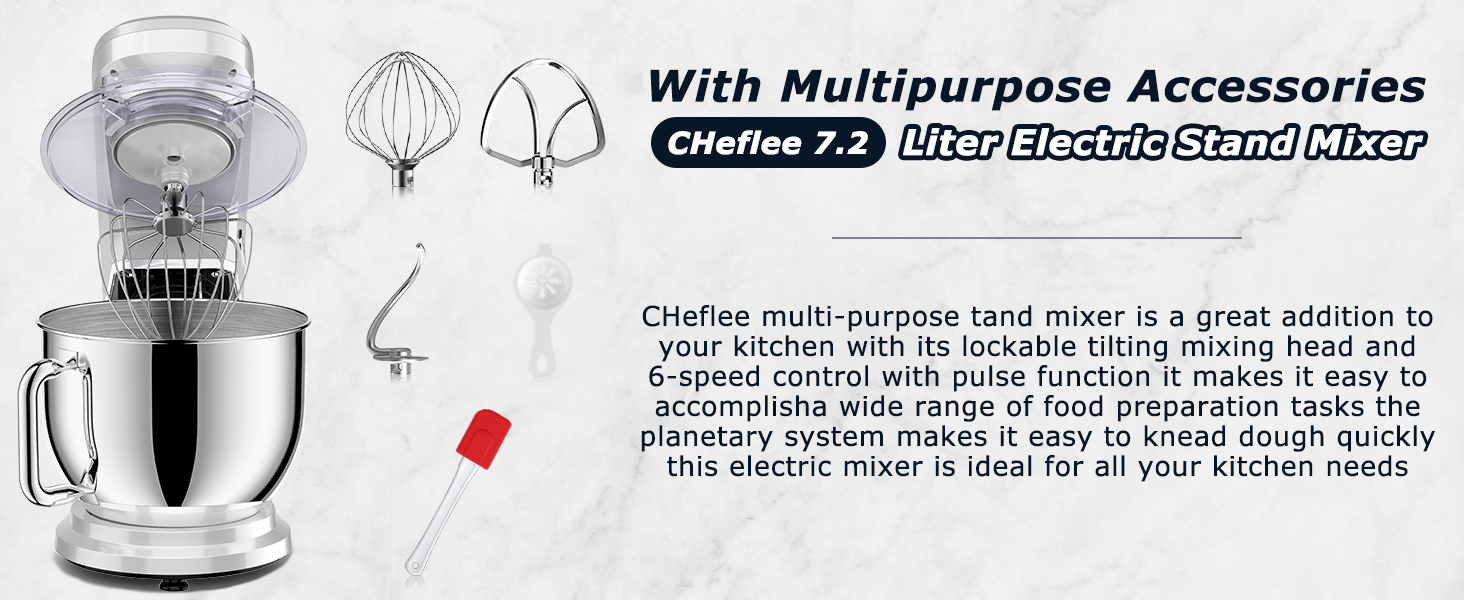 CHeflee 1800W Impastatrice Planetaria