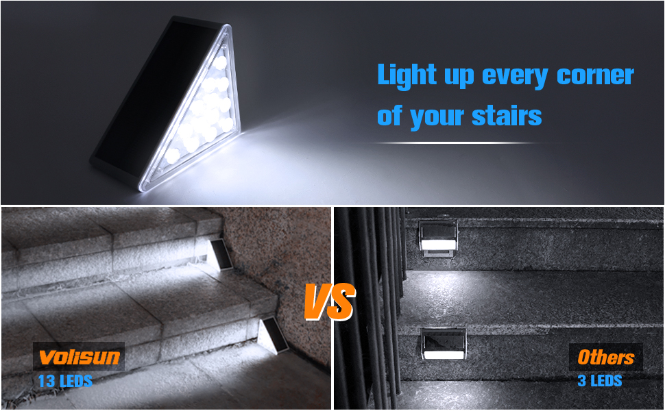 deck lights solar deck lights solar  solar step lights outdoor lamp path staircase  waterproof led