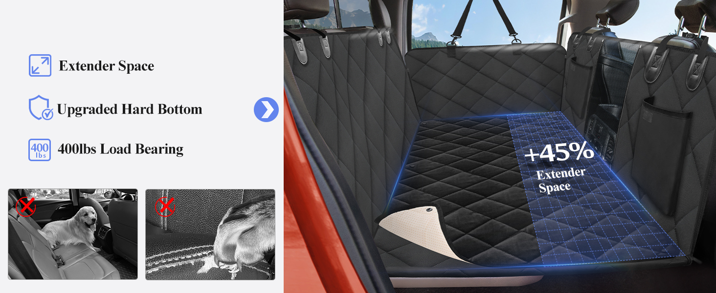 Back Seat Extender for Dogs