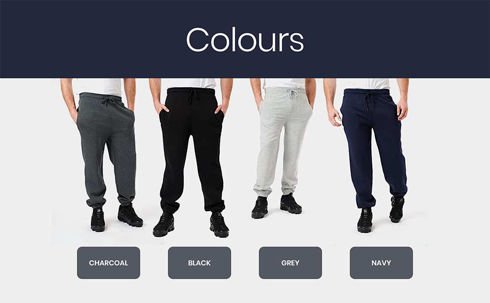 Black Trouser, Grey pants, Navy Blue joggers