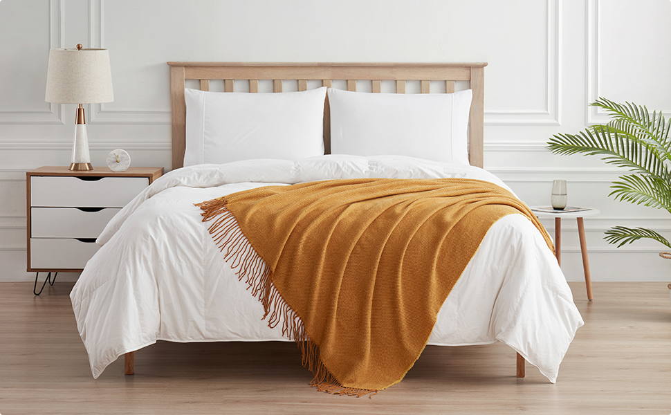 Herringbone throw