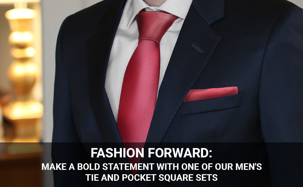 wine tie and pocket square