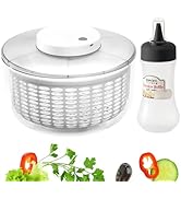 Electric Salad Spinner,6L Large Capacity Lettuce Spinner,Automatic Vegetables Fruit Washer Dryer ...