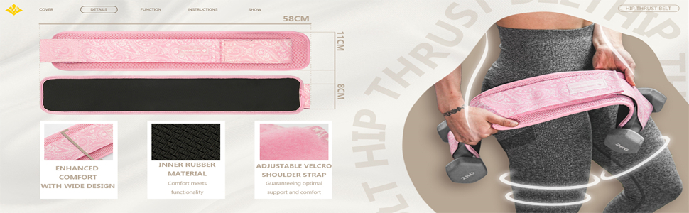 Hip Thrust Belt for Women