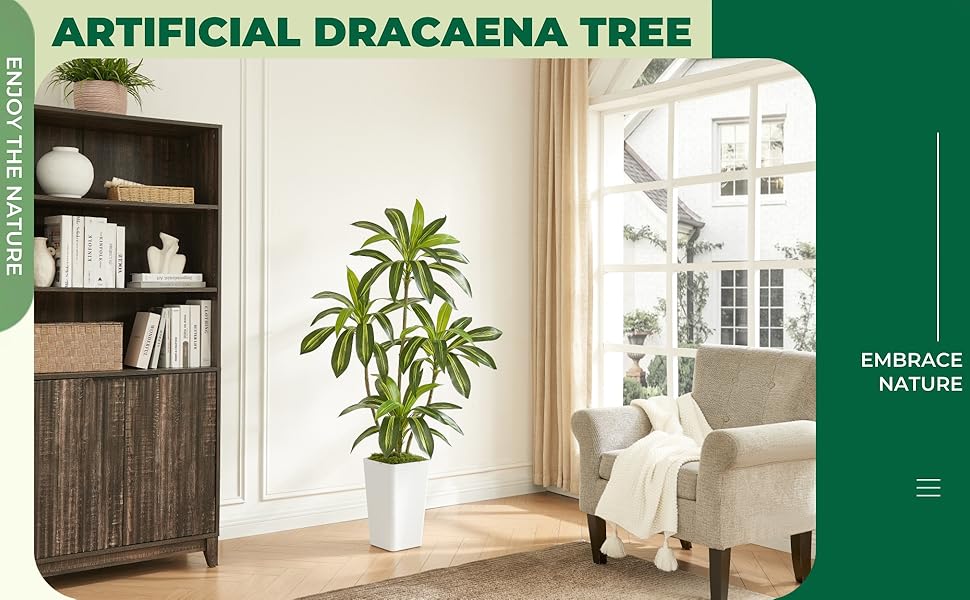 artificial dracaena tree