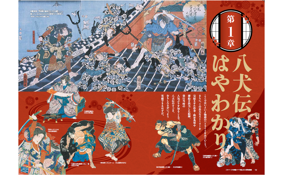 江戸、明治初期の団扇　南総里見八犬伝 南総里見八犬伝 - Wikipedia