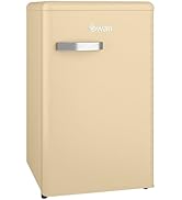 SWAN SR11035CNE Retro Under Counter Fridge with 77L Fridge Capacity, 13L Freezer Capacity, 1 Glas...