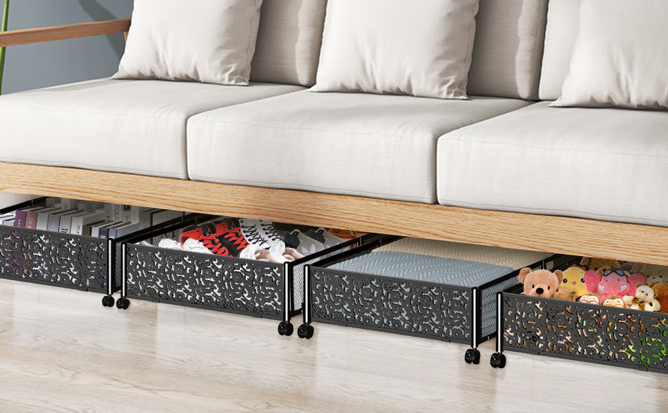 Under Bed Storage, Under Bed Storage Containers With Wheels