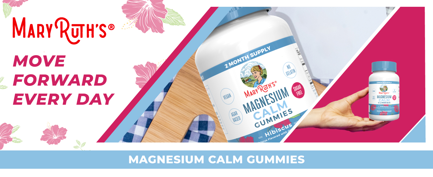 Adult Magnesium Calm Gummies, Hibiscus, 60 ct