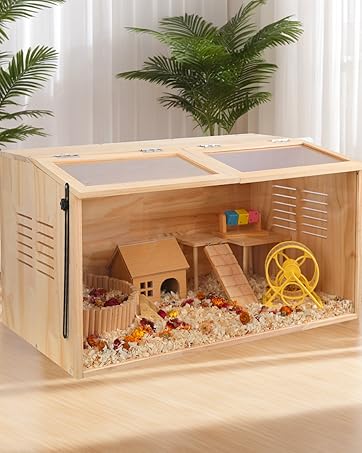 Niteangel　木製ケージ Amazon.com : Niteangel Bigger World - MDF Aspen Terrarium
