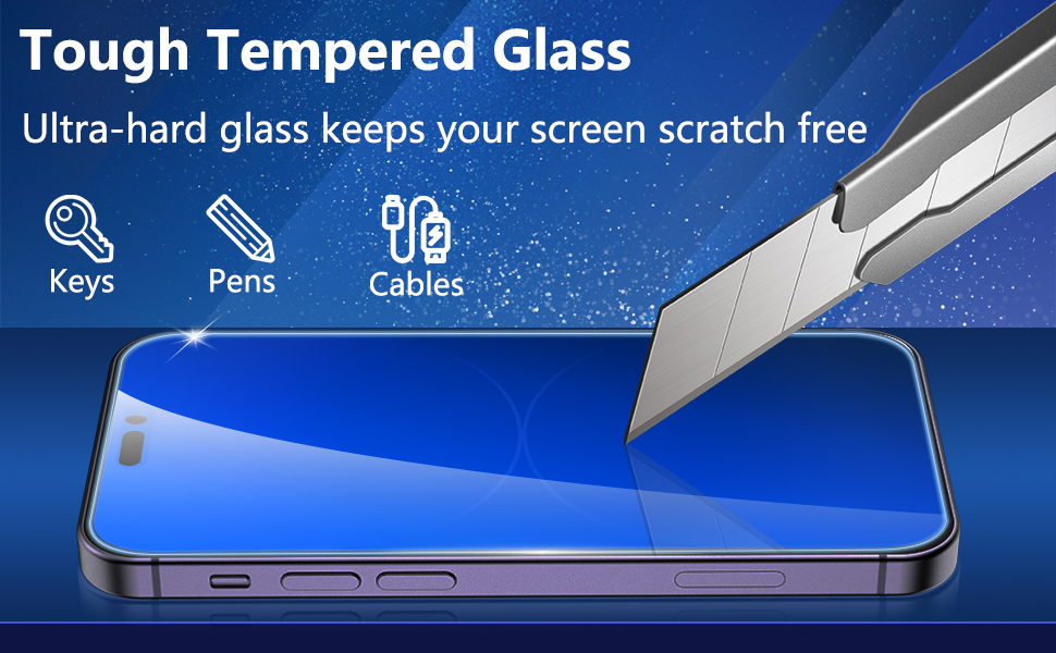 Fotbor for iPhone 14 Pro Max Anti Blue Light Privacy Matte