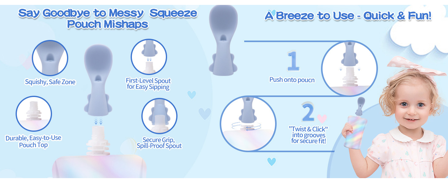 Food Pouch Squeeze Spoon