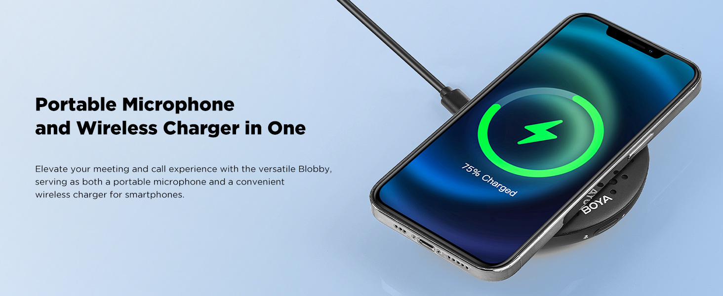 USB Conference Microphone with Wireless Charger
