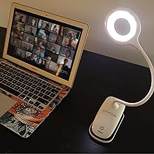video conferencing light study light study lamp bendable light flexible light bright light laptop
