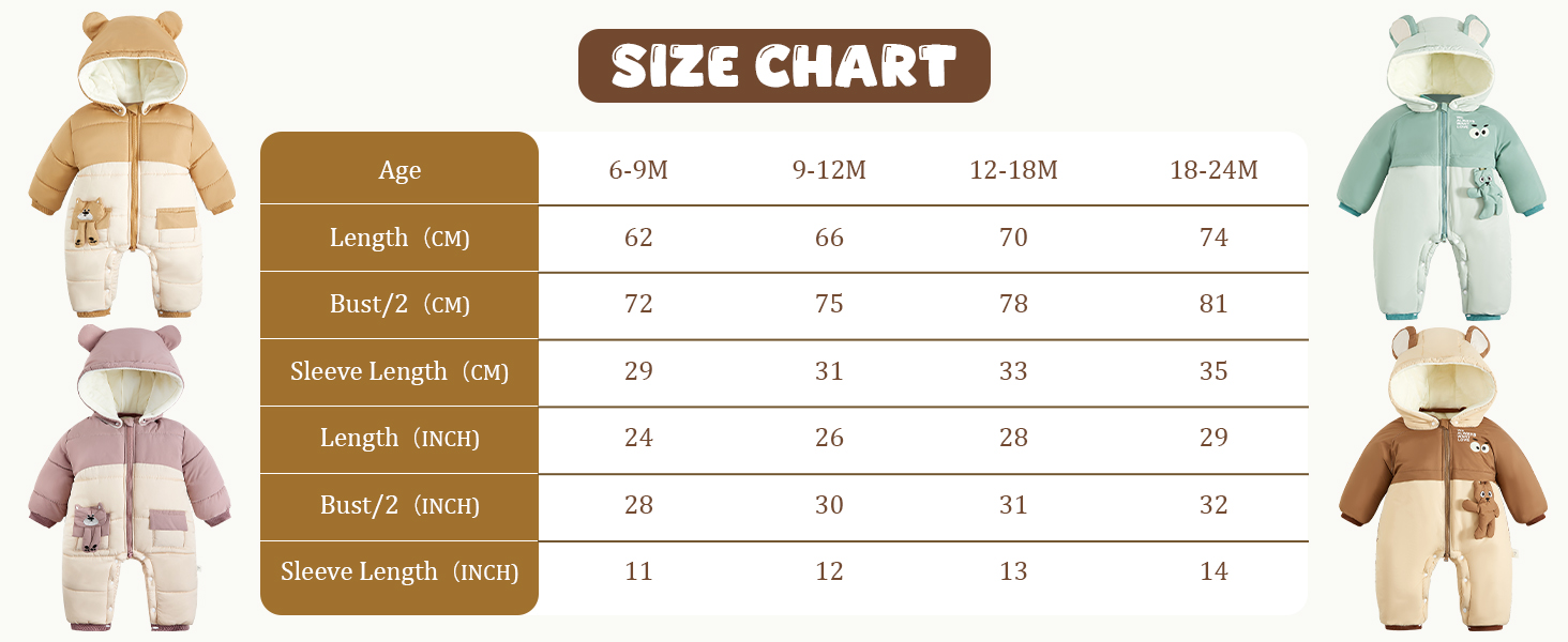 baby snowsuit winter clothes