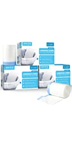 Commode Liner Pack of 90