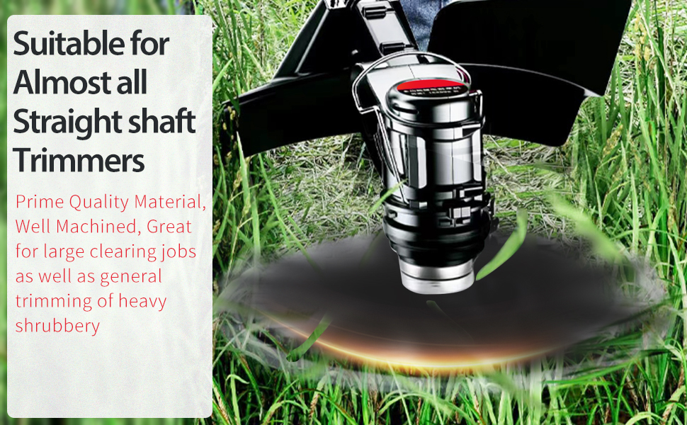 KIPA Brush Cutter Trimmer Blade Tungsten steel 10" Diameter 3 Teeth with 20mm arbor