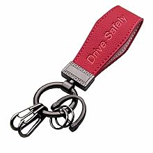 Liangery Keychain for Men Women Leather Car Key Chain With 5