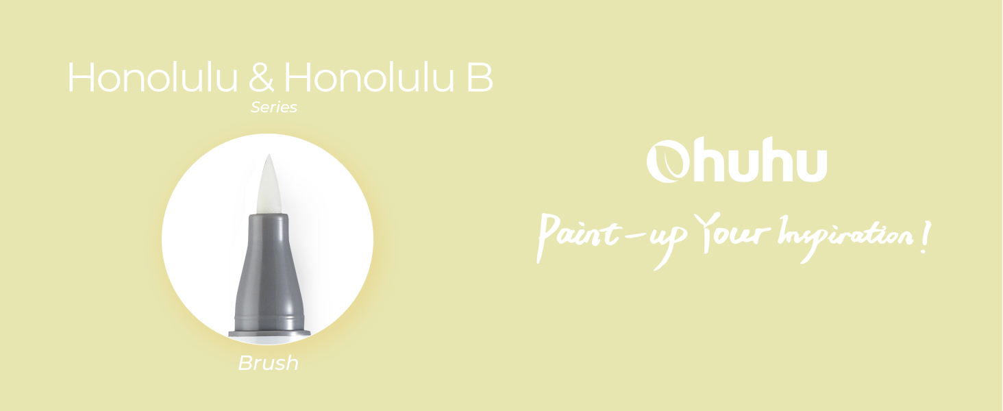 Ohuhu Markers Replacement Super Brush Nibs of Honolulu & Honolulu B Series Pack