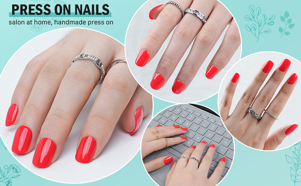 Hot Summer Press on Nails