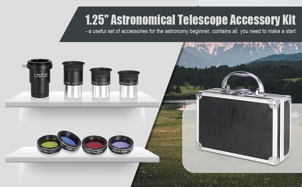 Solomark Astronomical Telescope Accessory Kit Telescope accessories