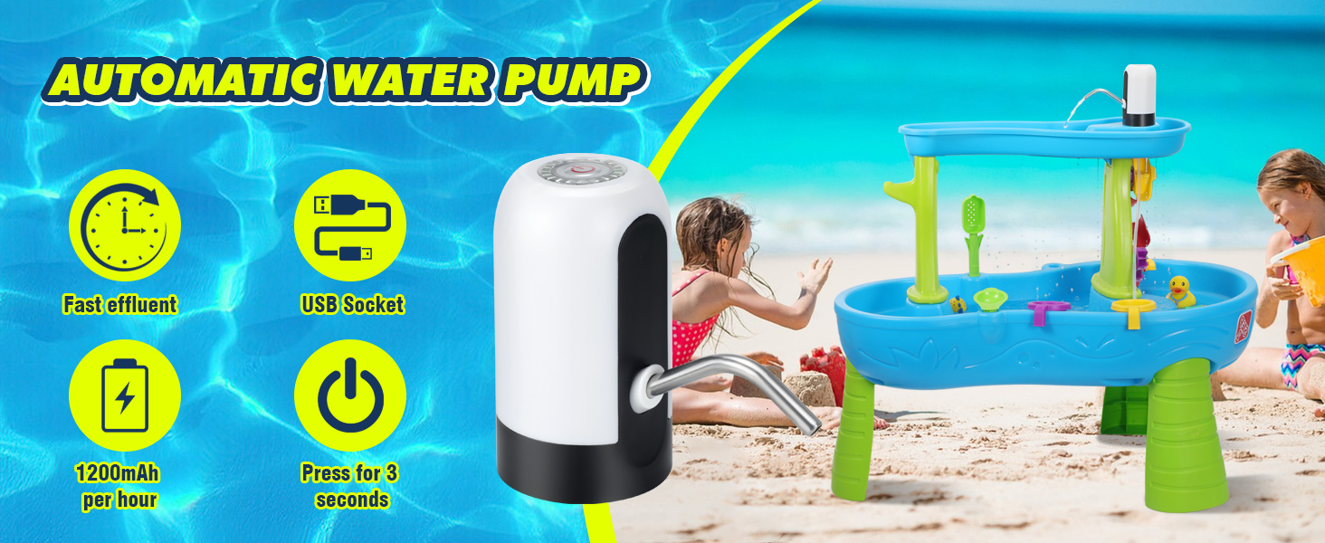 Water Table Pump,Kids Water Pump for Water Table,Water Table Accessories Small Cordless Water