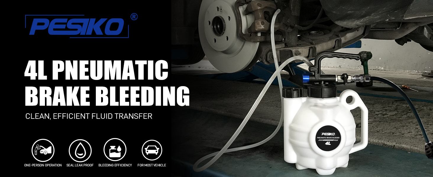 4L pneumatic brake bleeder kit