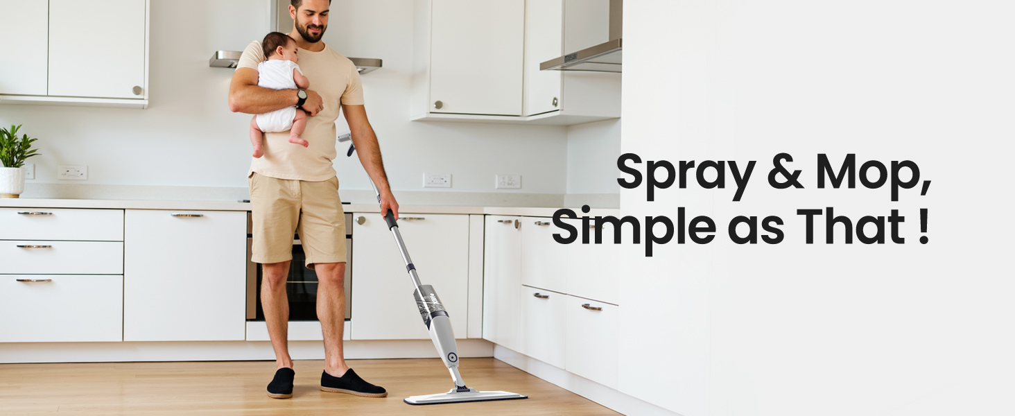 Cleaning floors has never been easier with Xlife spray mop!