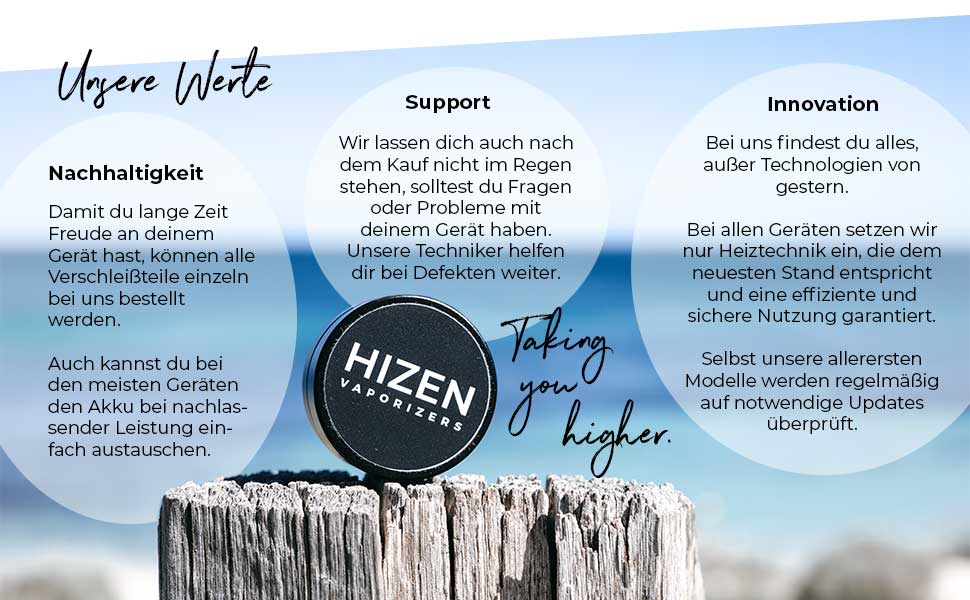 HIZEN Stilus Pro Max Vaporizer für Kräuter, Konvektion Kräuterverdampfer, XXL Heizkammer