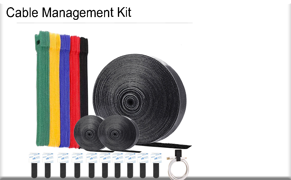Cable Ties,Cable Management Kit,Cord Organizer,Under Desk