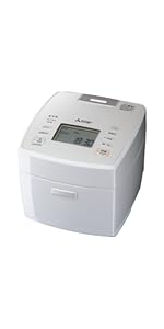 美品 三菱 炭炊釜 2023年製 5合 炊飯器 NJ-XED10E2-W 取説付 Amazon | 三菱電機 炊飯器 3.5合 IH式 日本製 一人暮らし 備長炭
