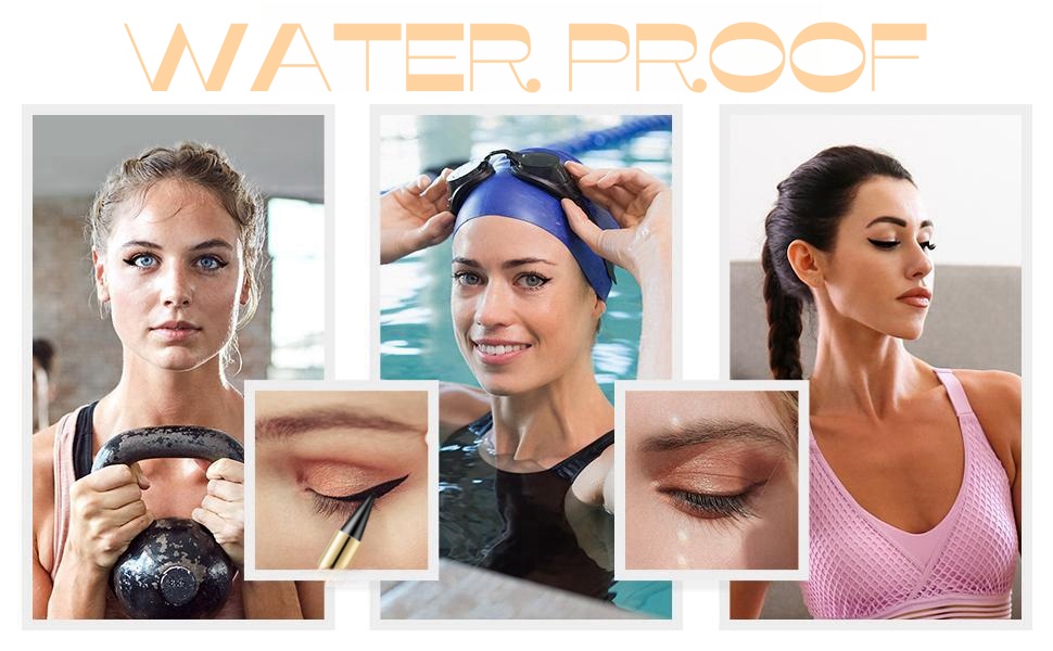 Black Gel Eyeliner Pencils Eye Black Face Paint Stick Lipstick Makeup Set Waterproof Smudge Proof