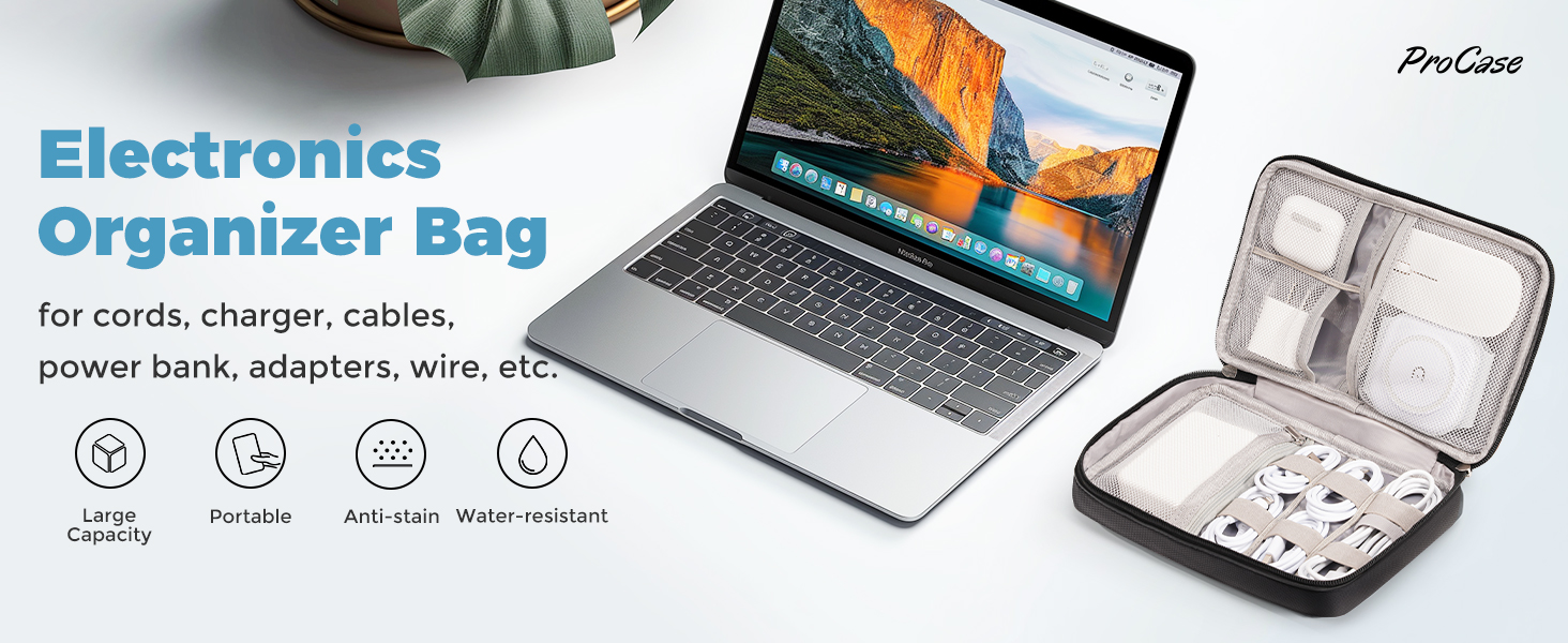 ProCase Electronic Gadget Travel Bag