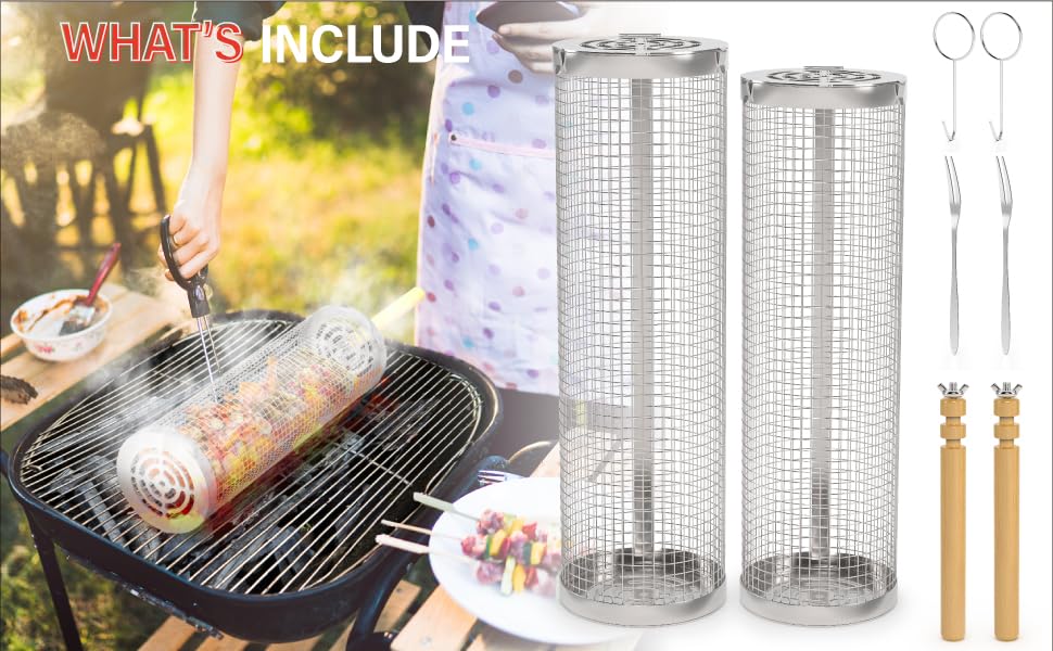 Rolling Grill Baskets