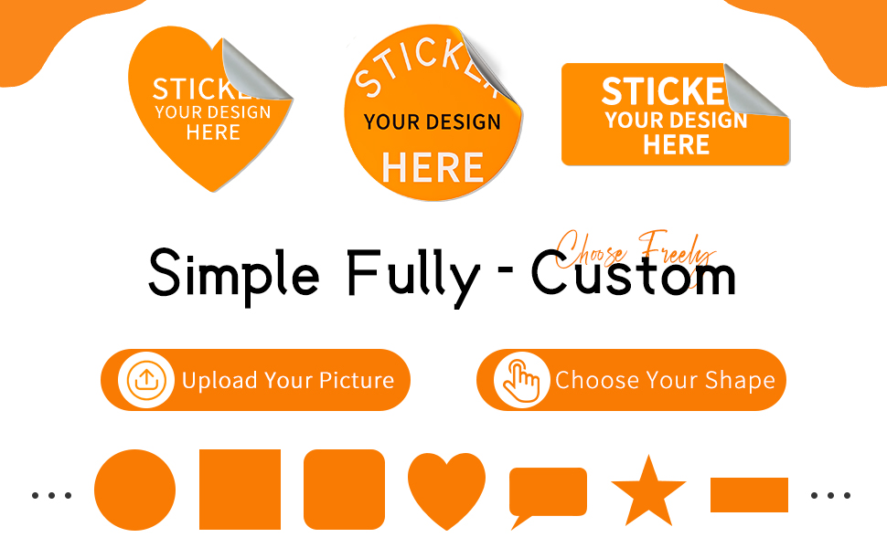Youdian 60240 Pack Vinyl Round Custom Stickers LabelsPersonalized Stickers for