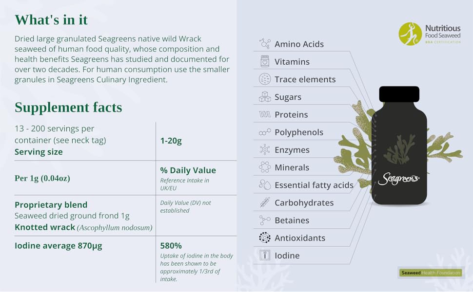Pet & Equine Seaweed Whats in it
