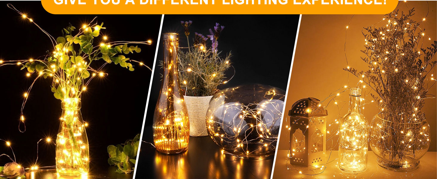 Vacoulery Fairy Lights, 2M 20LED Battery Operated Led String Lights