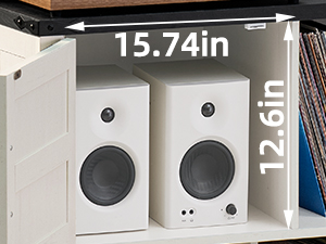 record player stand with vinyl storage