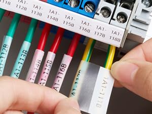 wire cable electrical labeling self-laminating label