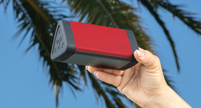 OontZ Angle 3 Bluetooth Speaker, Red