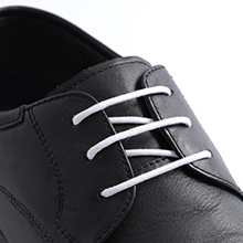 round waxed white sholeaces for football boots