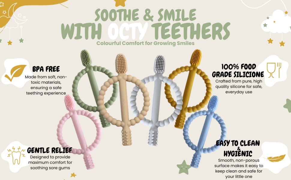 TEETHING TOY, TEETHER FOR NEWBORN, TEETHERS, BABY ESSENTIAL, BABIES, NEWBORN