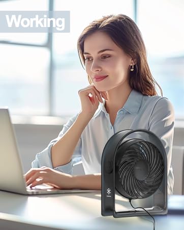 USB Desk Fan Portable Quiet Small Fans Table Personal Box Bedroom Office Desktop Room Dorm Travel