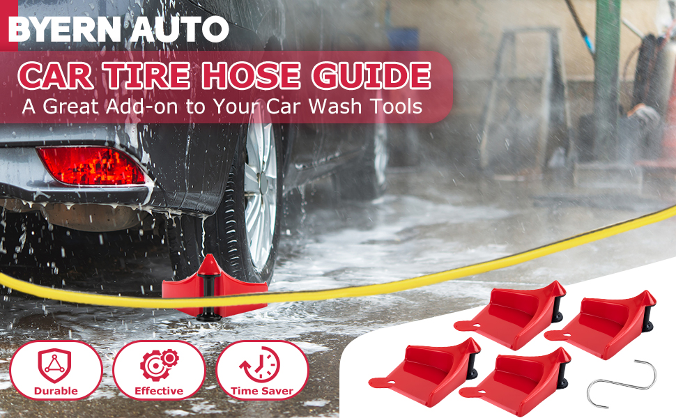 BYERNAUTO Car Hose Guide 4PCS, Hose Guide for Car Wash