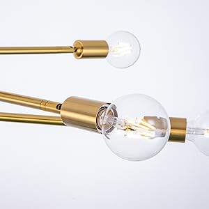 Amazon.co.jp : Chende シーリングライト 6灯 真鍮 LED スポット