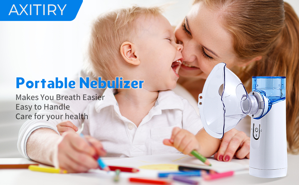 Axitiry Portable Nebulizer Steam Inhaler, Handheld Mesh