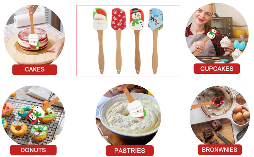 christmas spatulas
