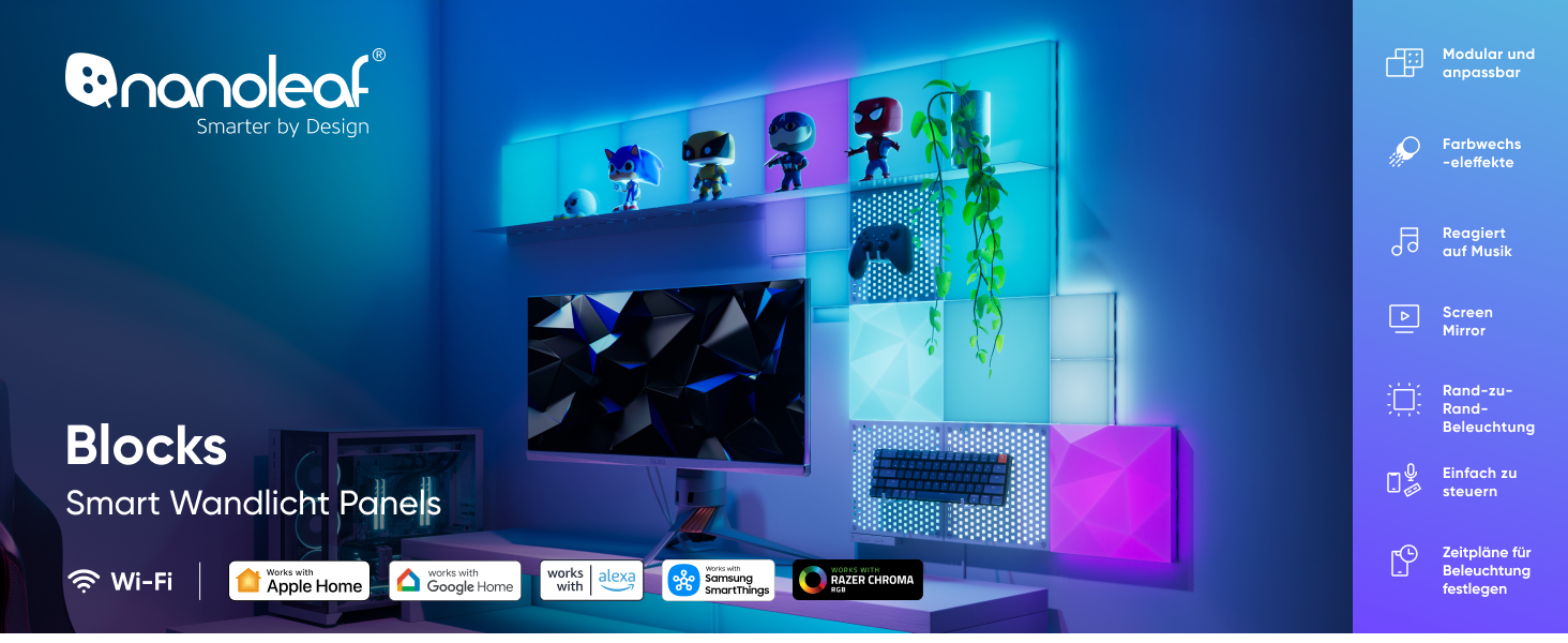 Blocks Smart Wandlicht Panels