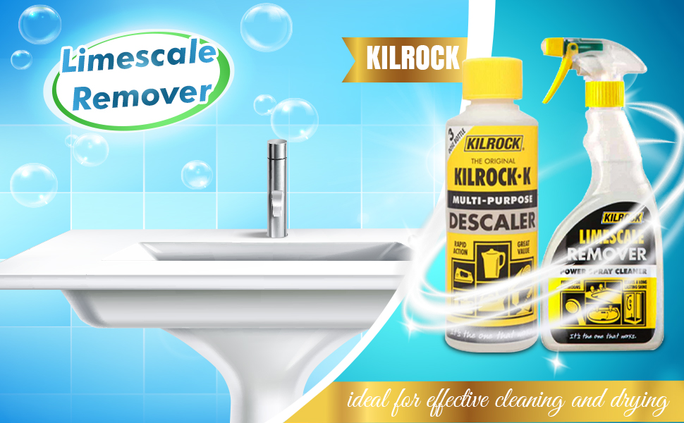 Kilrock Limescale Remover & Descaler Bundle With 1x 500ml Power